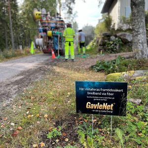 Här installeras framtidssäkert bredband via fiber